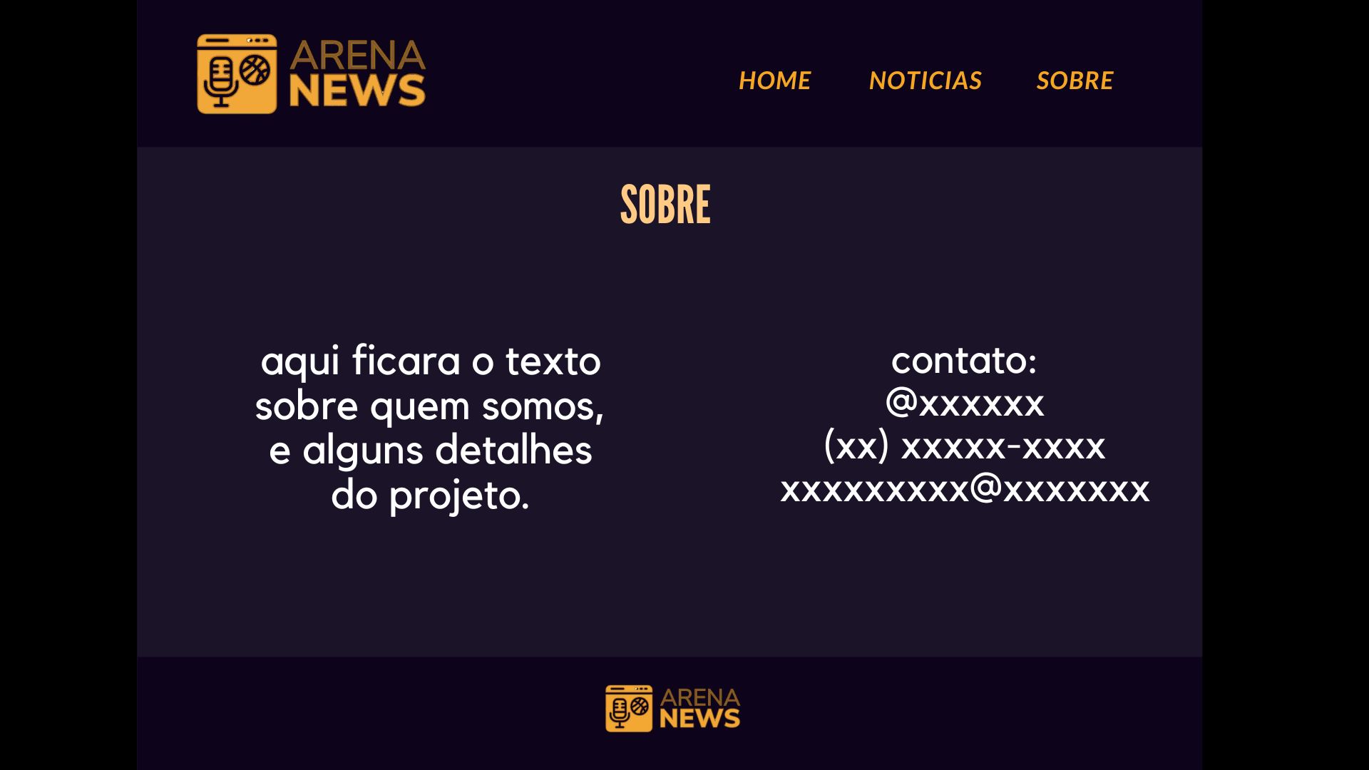 Imagem de Arena News - Pagina Sobre